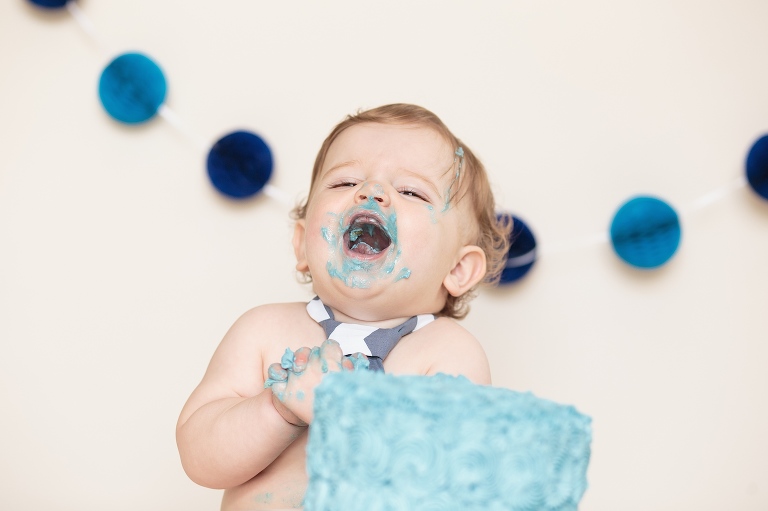 Raleigh nc cake smash session during 1st birthday