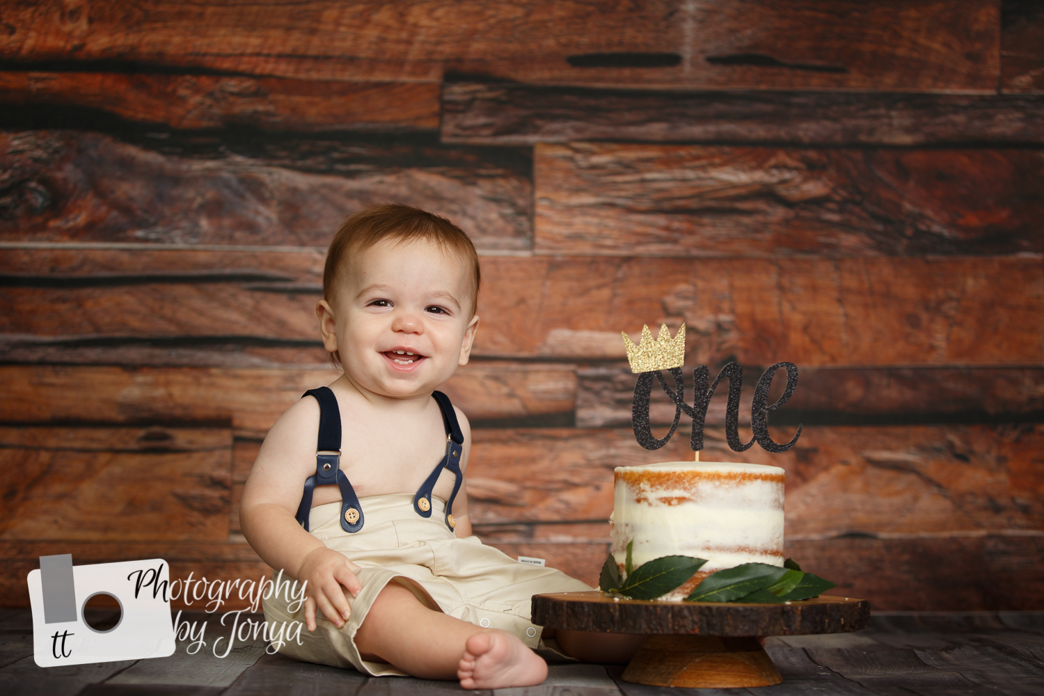 Cake Smash Baby Portraits for First Birthday -