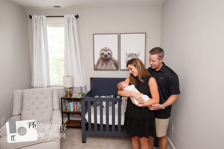 Newborn photography in home Holly Springs