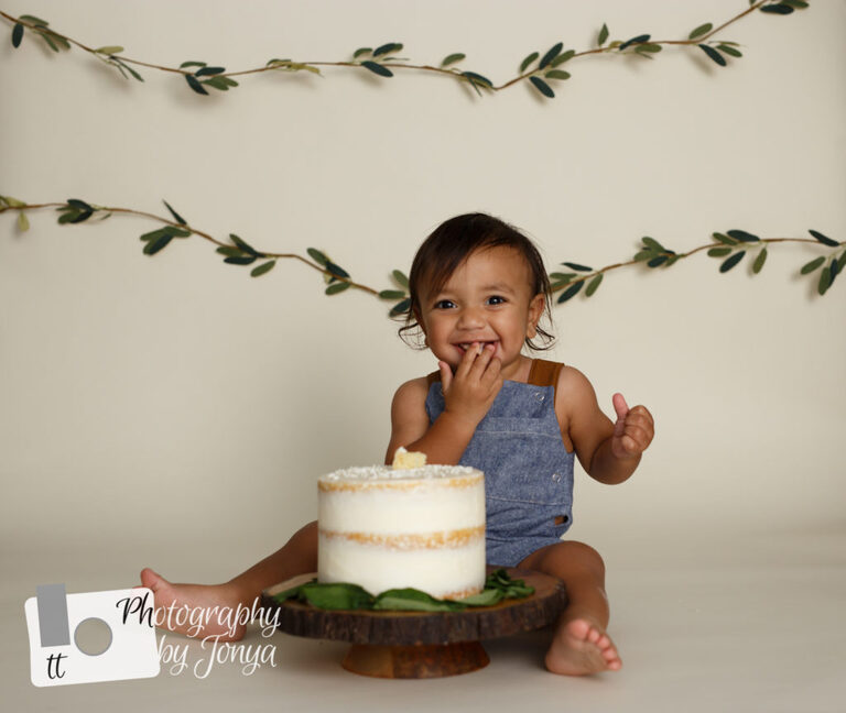 First Birthday Cake Smash Photographer Raleigh