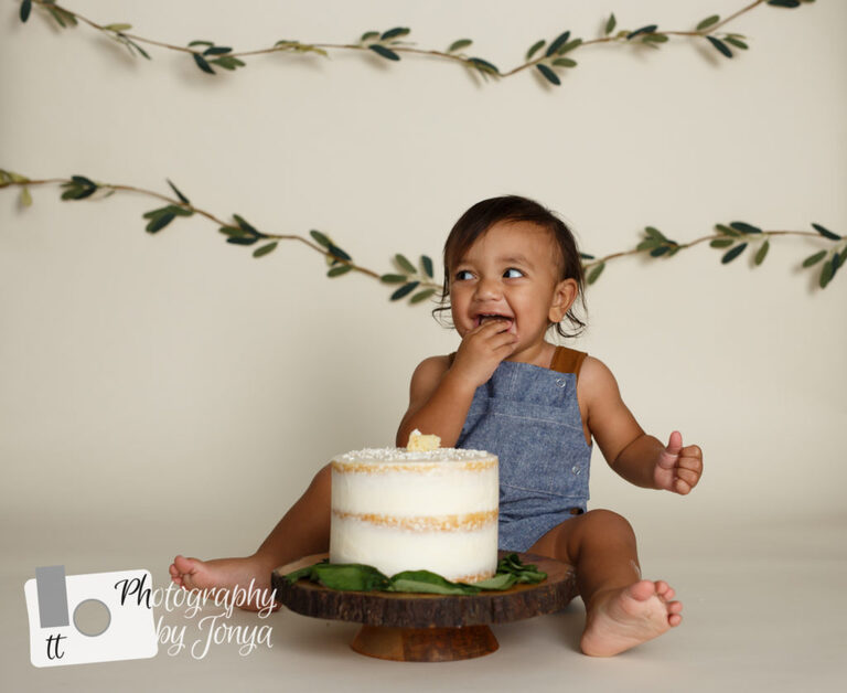 First Birthday Cake Smash Photographer Raleigh