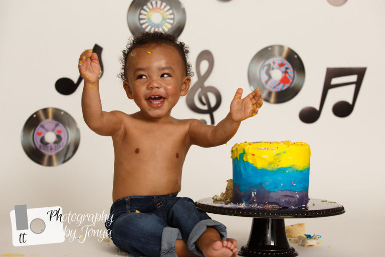 Motown Cake Smash | Cake Smash Photographer Raleigh